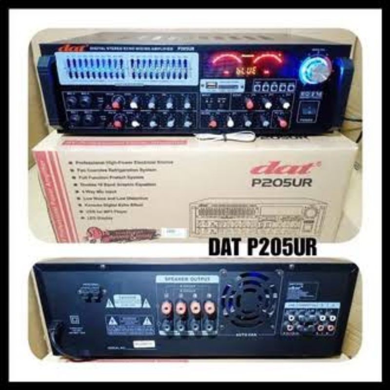 Jual AMPLIFIER AMPLI AMPLY DAT P205UR P 205 P205 UR STEREO ECHO