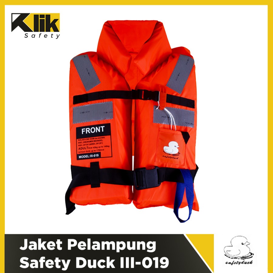 Jual Jaket Pelampung Emergency Rescue Safety Duck III-019 Bersertifikat ...