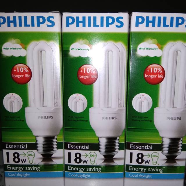 Jual Lampu Philips Essentials 18 Wat (paket 3pcs) | Shopee Indonesia