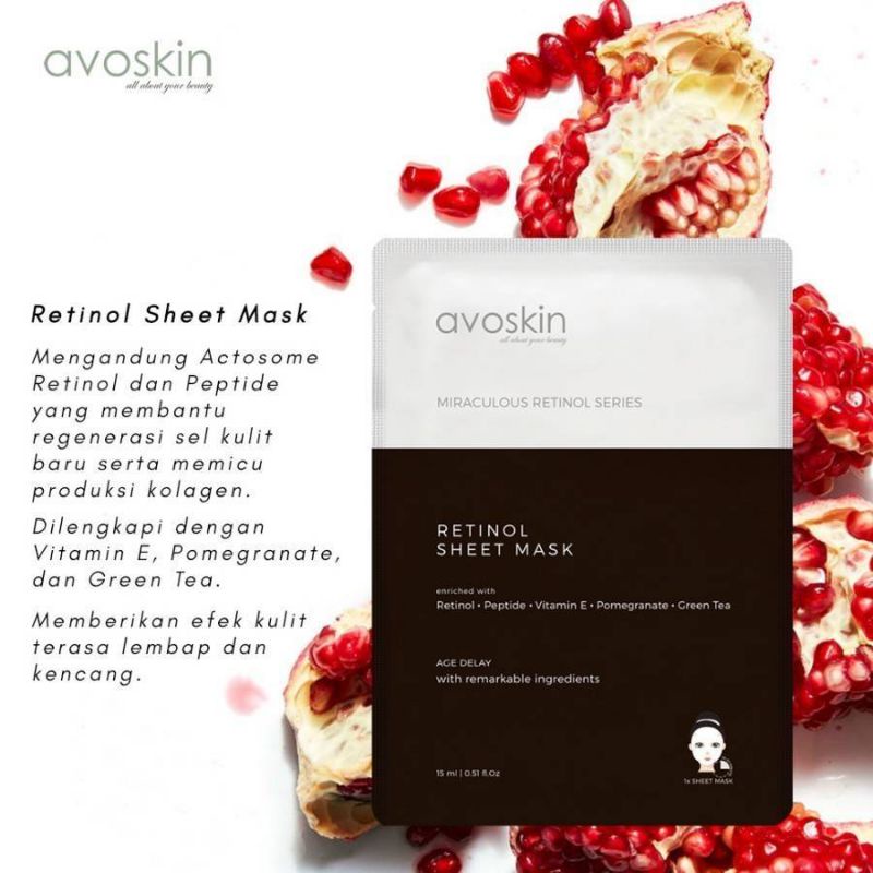 Jual Avoskin Retinol Sheetmask Shopee Indonesia