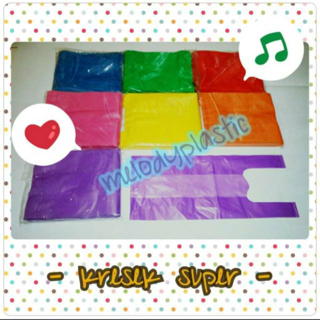 Jual Kresek HD warna lebar 35 cm tebal 03 (30 micron ) | Shopee Indonesia