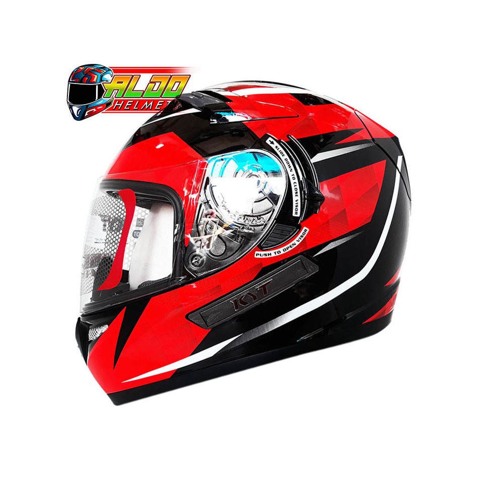 Jual HELM KYT K2 RIDER MOTIF DIAMOND BLACK RED | kyt | helm | KYT K 2 ...