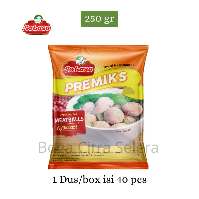 Jual Sobaso Tepung Bakso Premiks Nyakres 250g 1 Dus Shopee Indonesia