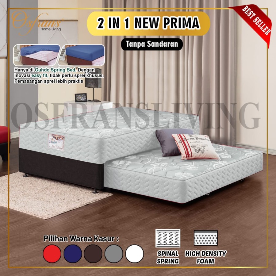 Jual Guhdo Spring Bed New Prima 2 in 1 100 x 200 TANPA SANDARAN