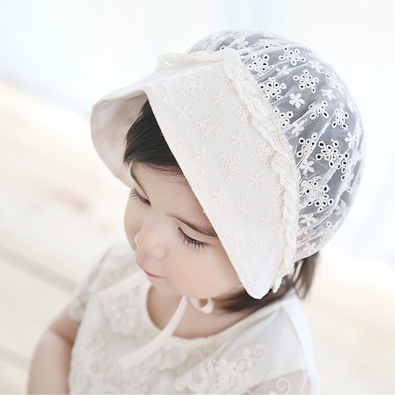 Jual Hannah Lace Bonnet Topi Bayi Perempuan Model Noni Belanda | Shopee