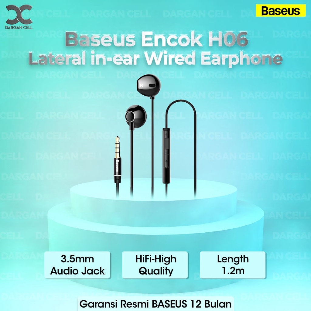 Jual BASEUS ENCOK H06 LATERAL IN-EAR WIRED EARPHONE | Shopee Indonesia