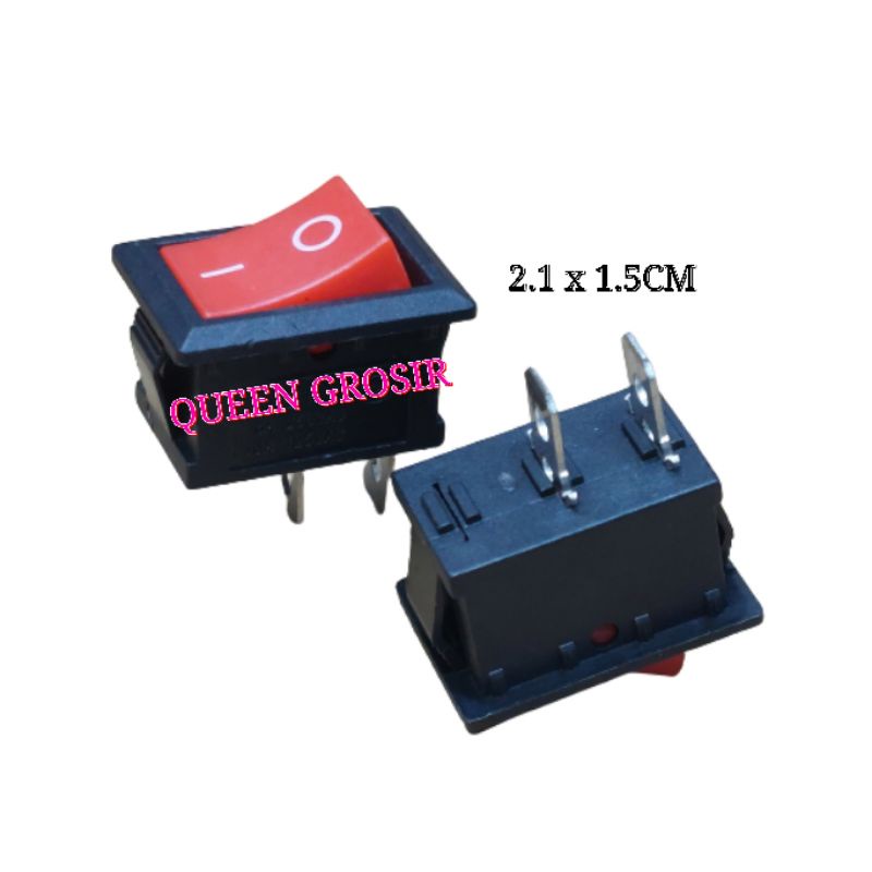 Jual Saklar Rocker Switch ON-OFF 2pin (Merah) | Shopee Indonesia
