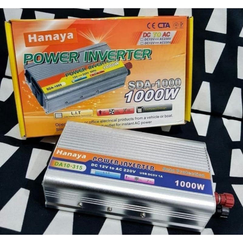 Jual POWER INVERTER DC Ke AC Aki Listrik Serbaguna Daya Besaar 1000W ...