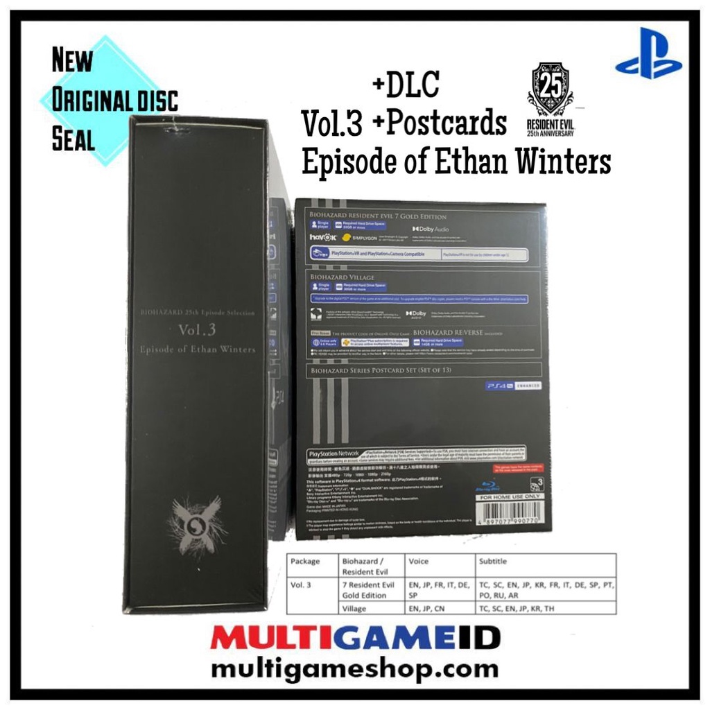 Biohazard 25th Anniversary Episode Selection Vol.3 – Per PS4 – Edizione Giapponese Region Free – Nuovo Sigillato
