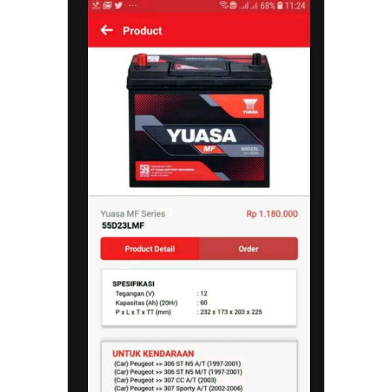 Jual Aki accu 55D23L chevrolet captiva cruze kalos optra dan estate dan