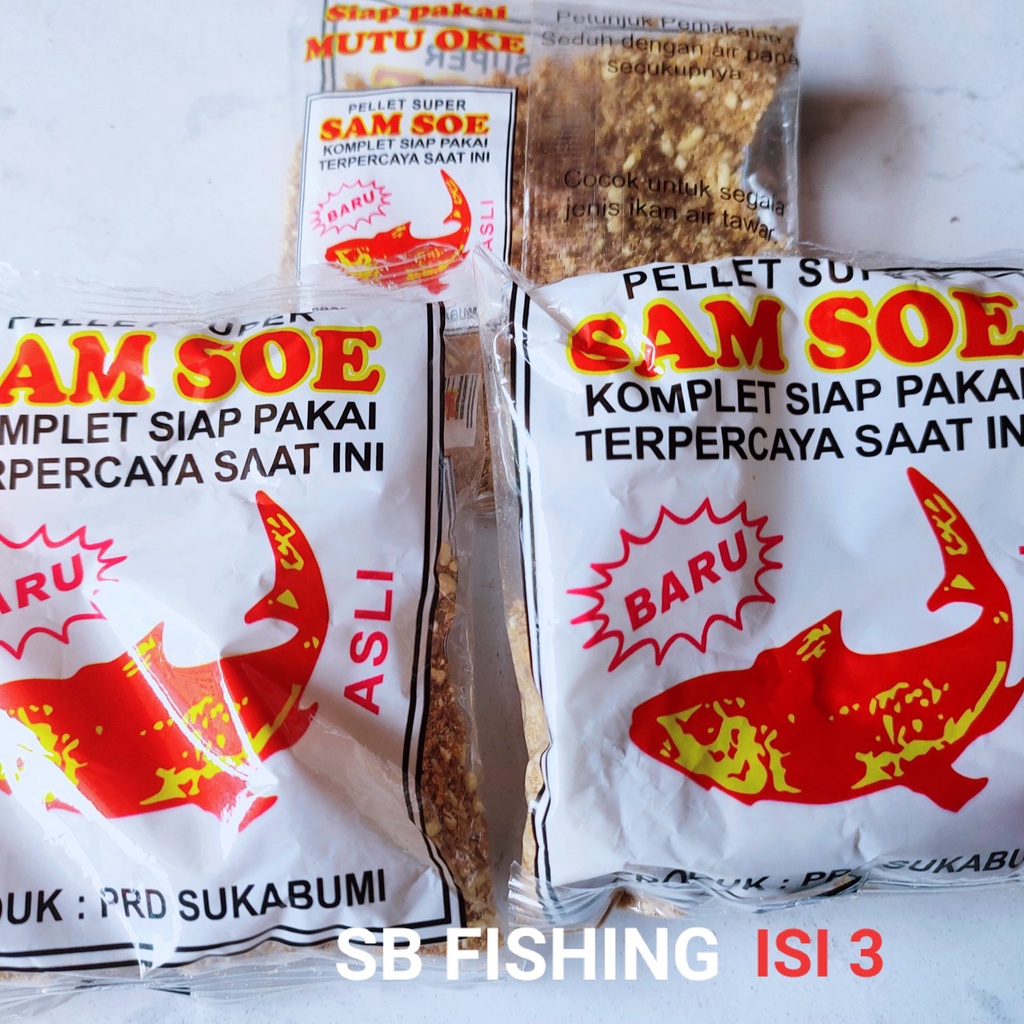 Jual Umpan Pancing Pelet Samsoe Isi Umpan Mancing Ikan Media Pelet Mancing Ikan Mas