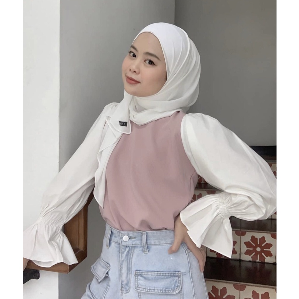 Mika O-neck blouse - Ecru main image 1