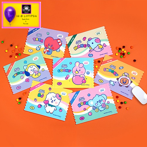 Jual BT21 Mouse Pad Jelly Candy Monopoly Official From Line Friends