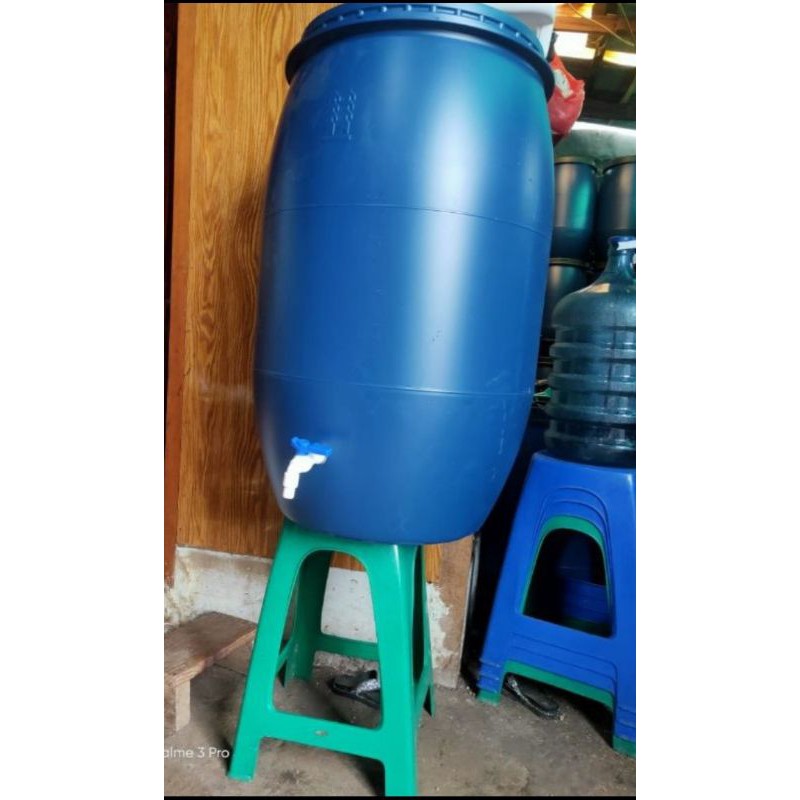 Jual Drum Plastik Tong Sampah Biru Bisa Pakai Kran 60liter120liter80liter Shopee Indonesia 3603