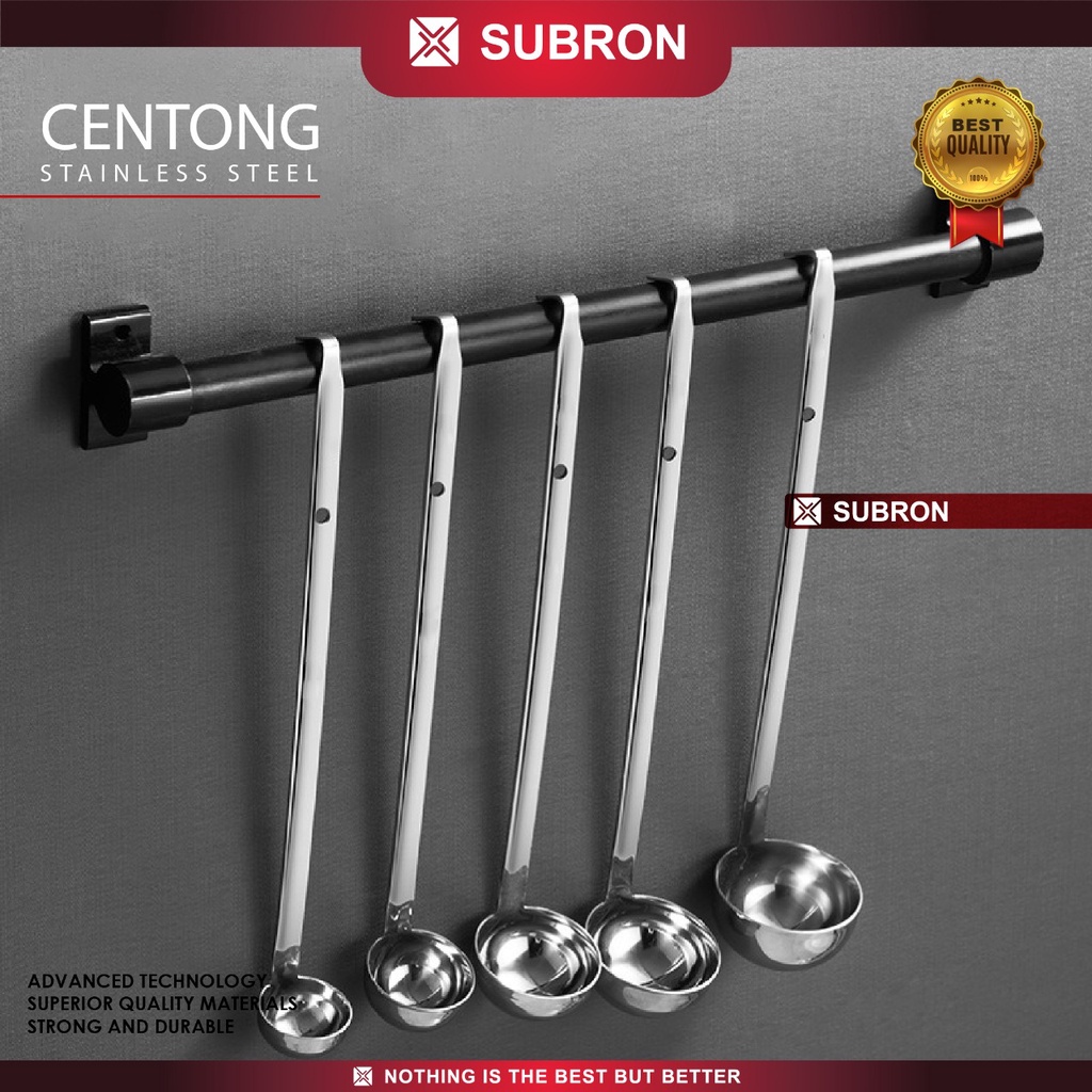 Jual Subron Sendok Sayur Sup Kuah Dengan Kait Stainless Steel Centong