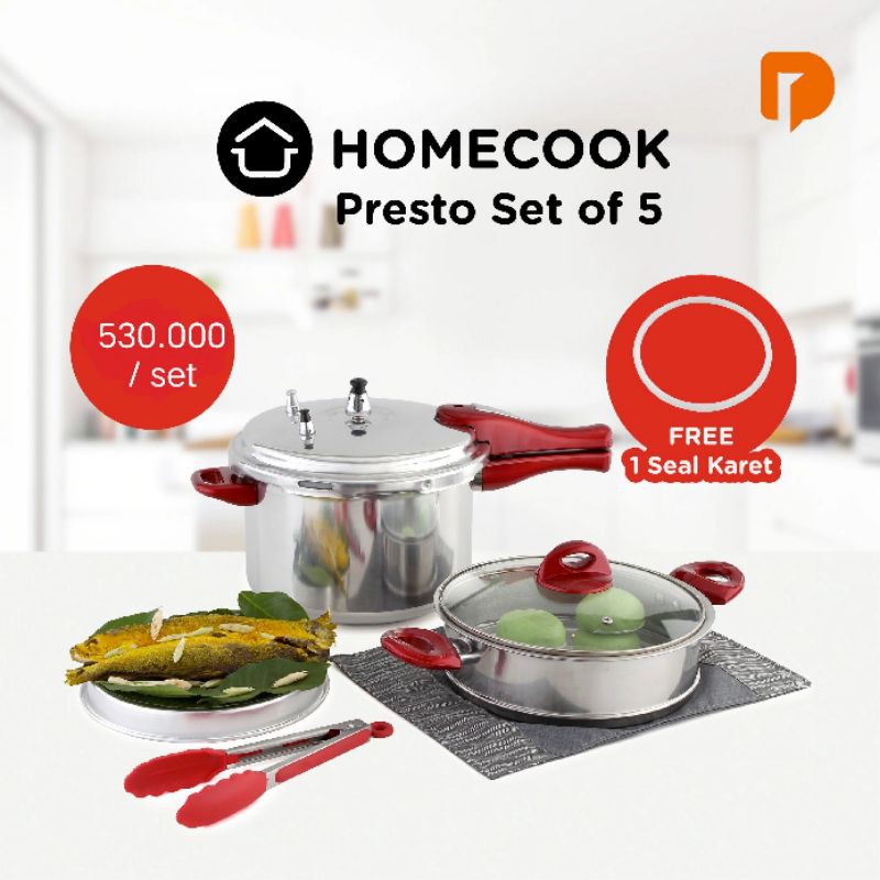 Home cooked presto top set of 5