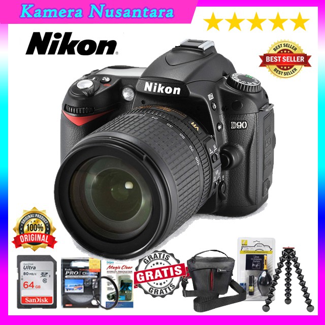 Jual NIKON D90 KIT 18-105MM / KAMERA DSLR NIKON D90 18-105 MM / D90 ...