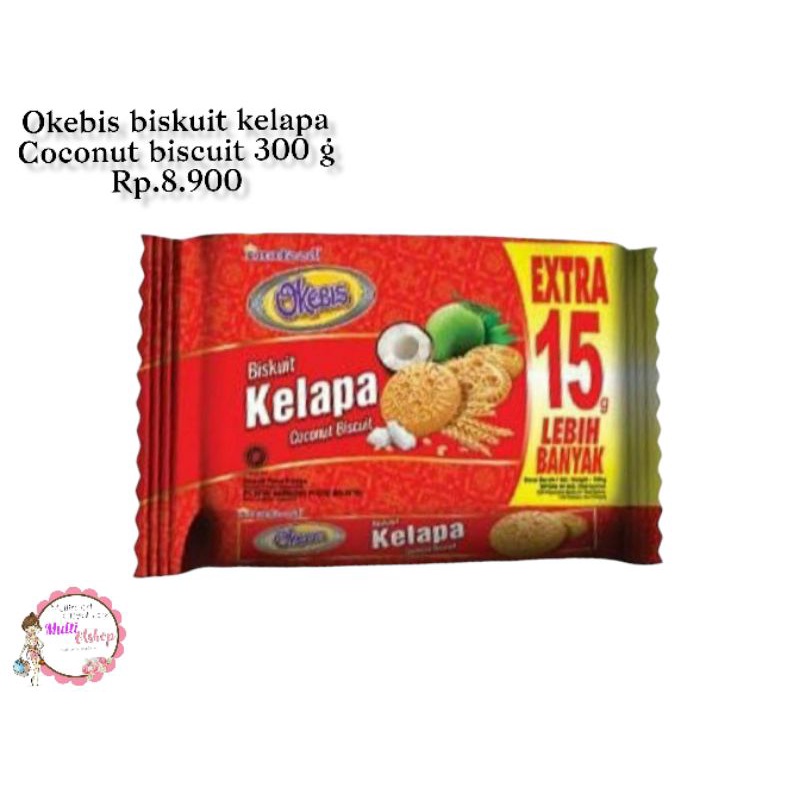 Jual Roti Okebis Biskuit Kelapa Coconut Biscuit 300 G Shopee Indonesia