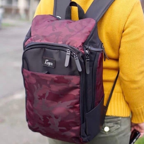 Jual Maroon Army Diaper Backpack Tas Bayi Travelling Premium Cocok Untuk Ayah Shopee Indonesia