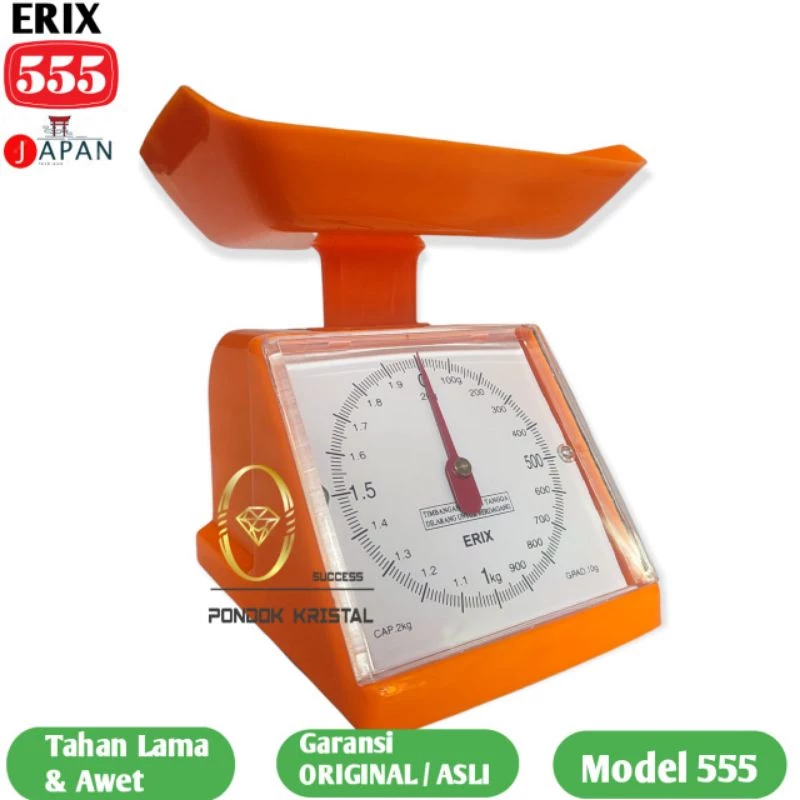 Timbangan Dapur Kitchen Scale ERIX 555 Japan Kapasitas 2 KILO/ Timbangan kue / Timbangan Dapur Kapasitas 2 KILO ERIK 555 / Dacing 2 Kilo - foto 1
