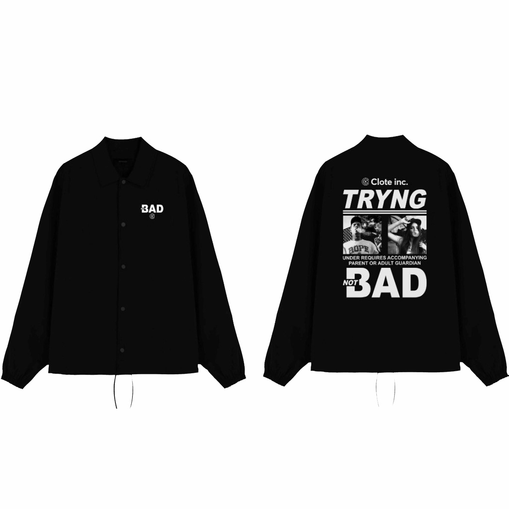 Jual Cultural Leading On The Earth Jaket Coach Clote BAD Hitam Shopee