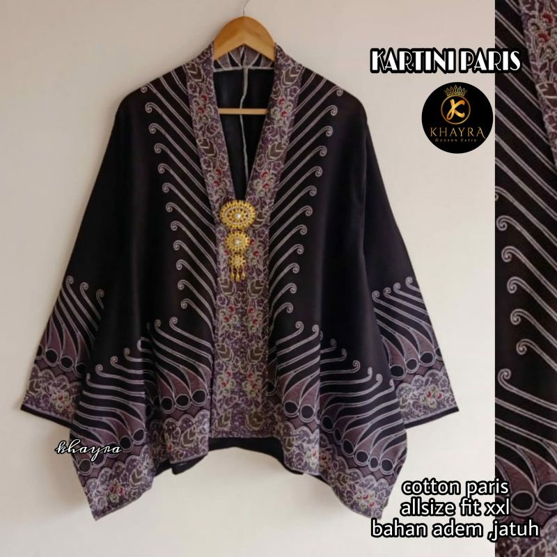 Jual Atasan Batik Kerja Daily Outfit Casual Baju Pesta Bahan Paris ...