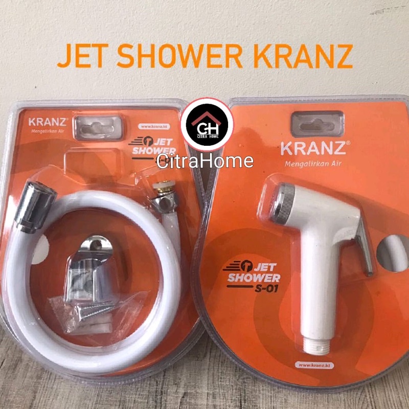 Jual Jet Shower Bidet Set Kranz S01 Putih Shopee Indonesia