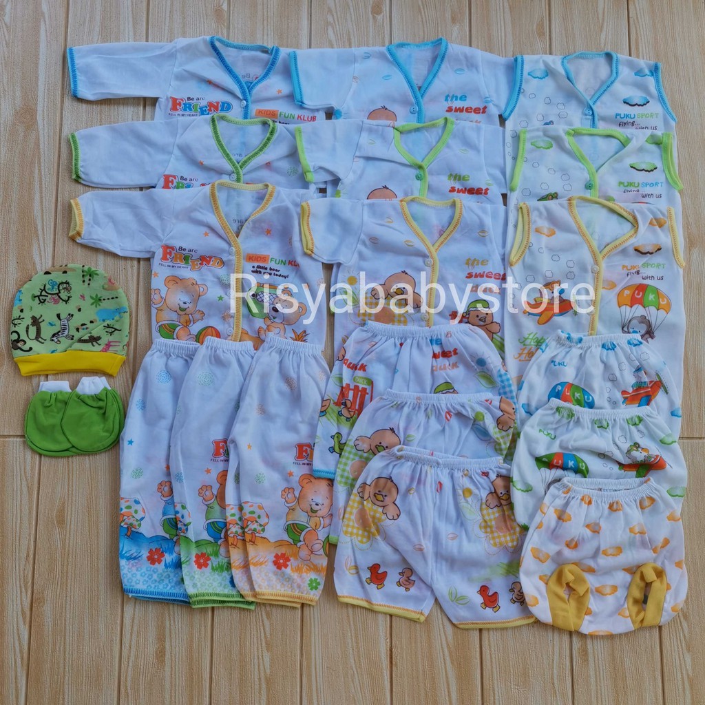 Jual Pakaian Bayi Baru Lahir 20 Pcs Lengkap Baju Bayi Baru Lahir Celana ...