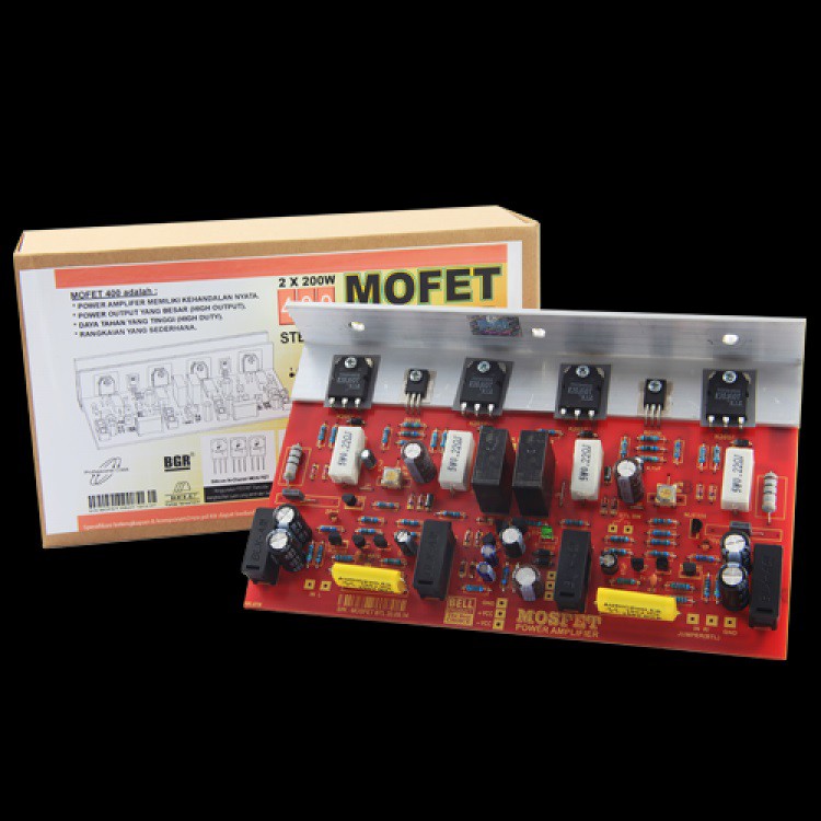 Jual KIT POWER MOFET 400W STEREO TRANSISTOR FINAL ASLI 2X200 WATT 400 W ...