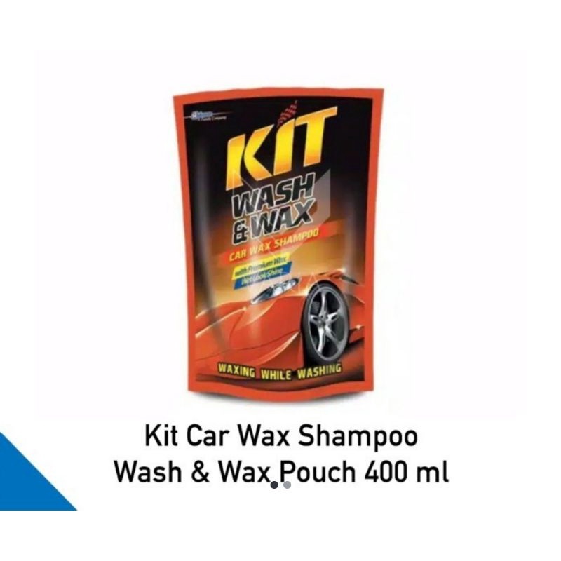 Jual Kit Wash and Wax Sampo Cuci Motor & Mobil Regil pouch 400 ml