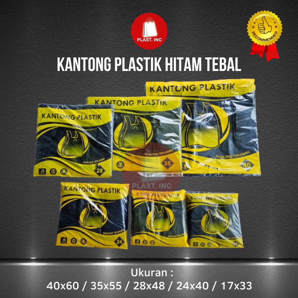 Jual Kantong Plastik Kresek Hd Hitam Tebal 400gr 1724283540 Shopee Indonesia 