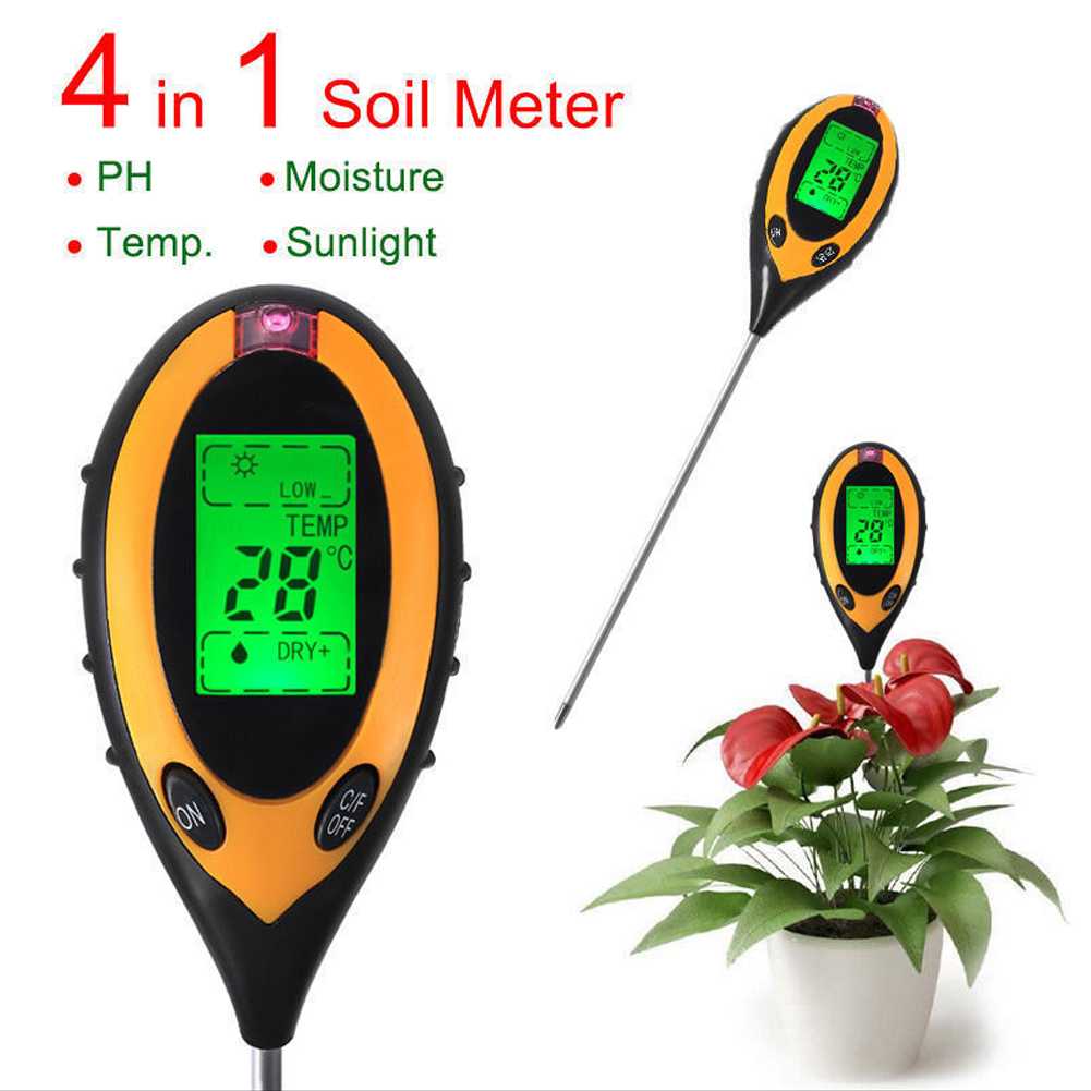 Jual YIERYI Pengukur Temperature & Kelembaban Tanah Soil PH - TPH01803 ...