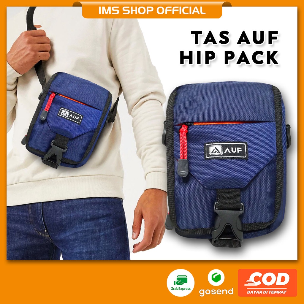 Jual Tas Selempang Slempang Cangklong Samping Pria Mini HIP PACK AUF ...