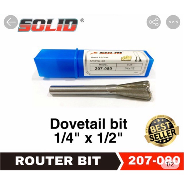 Jual Mata Profil/Router/Trimmer Dovetail AS 1/4