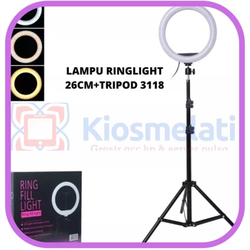 Paket Lampu Ringlight Tripod 3130 Paket Lampu Ringlight Tripod 3118 Tripod 16Cm
