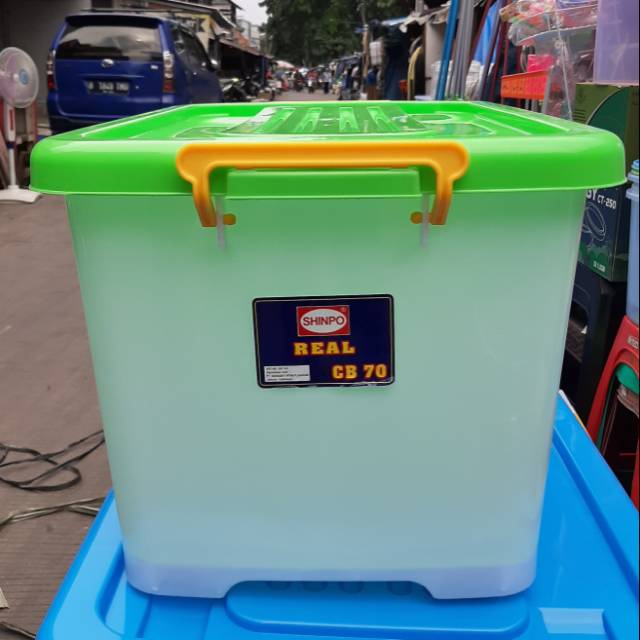 Jual Kontainer Box Roda 70 Liter Shinpo Container Box Plastik Shopee Indonesia 5314