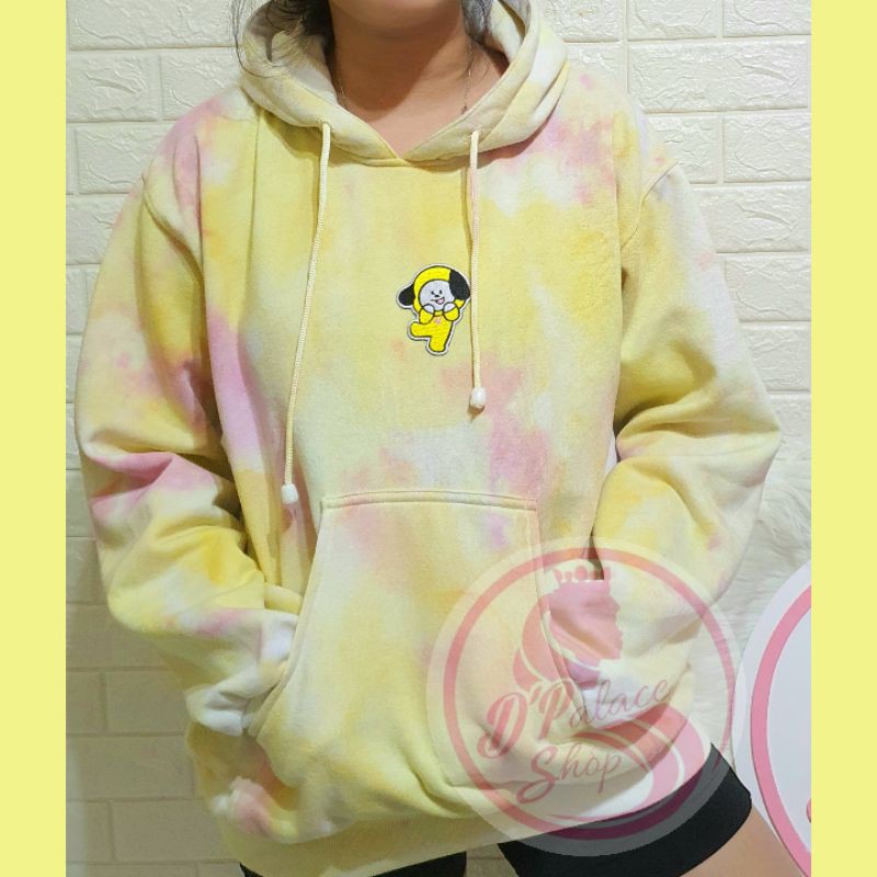 Hoodie tie 2025 dye bt21