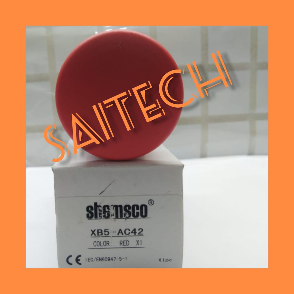 Jual Emergency Stop / Mushroom Push Button XB5-AC42 / XB5AC42 1NC ...