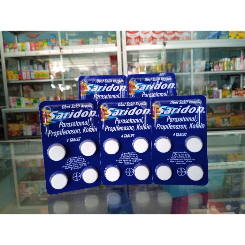 Jual SARIDON TABLET ISI4 | Shopee Indonesia