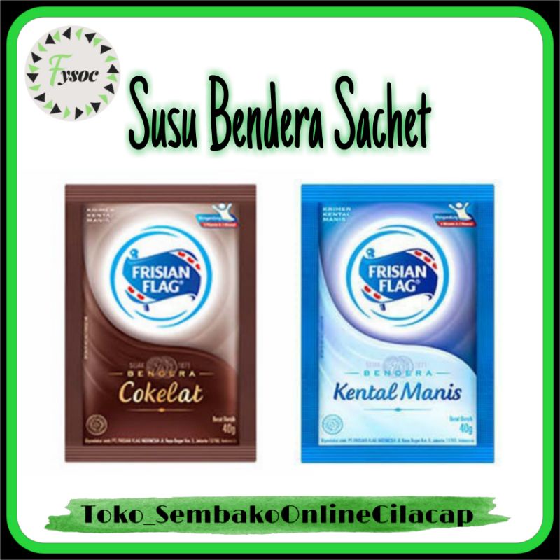 Jual ( ISI 6 SACHET X 40 GR ) SUSU BENDERA FRISIAN FLAG - SUSU KENTAL ...