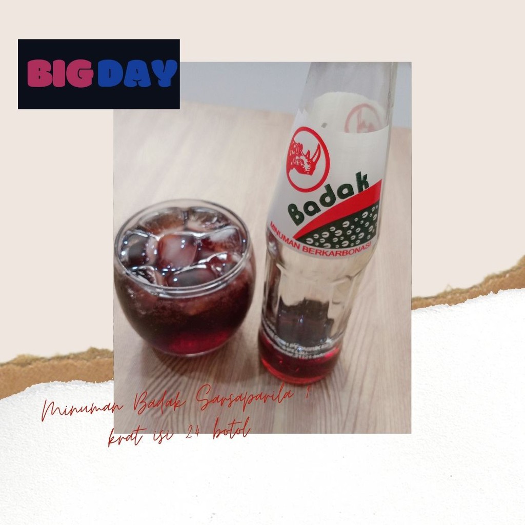 Jual Minuman Badak Sarsaparila 1 Krat Isi 24 Botol Shopee Indonesia