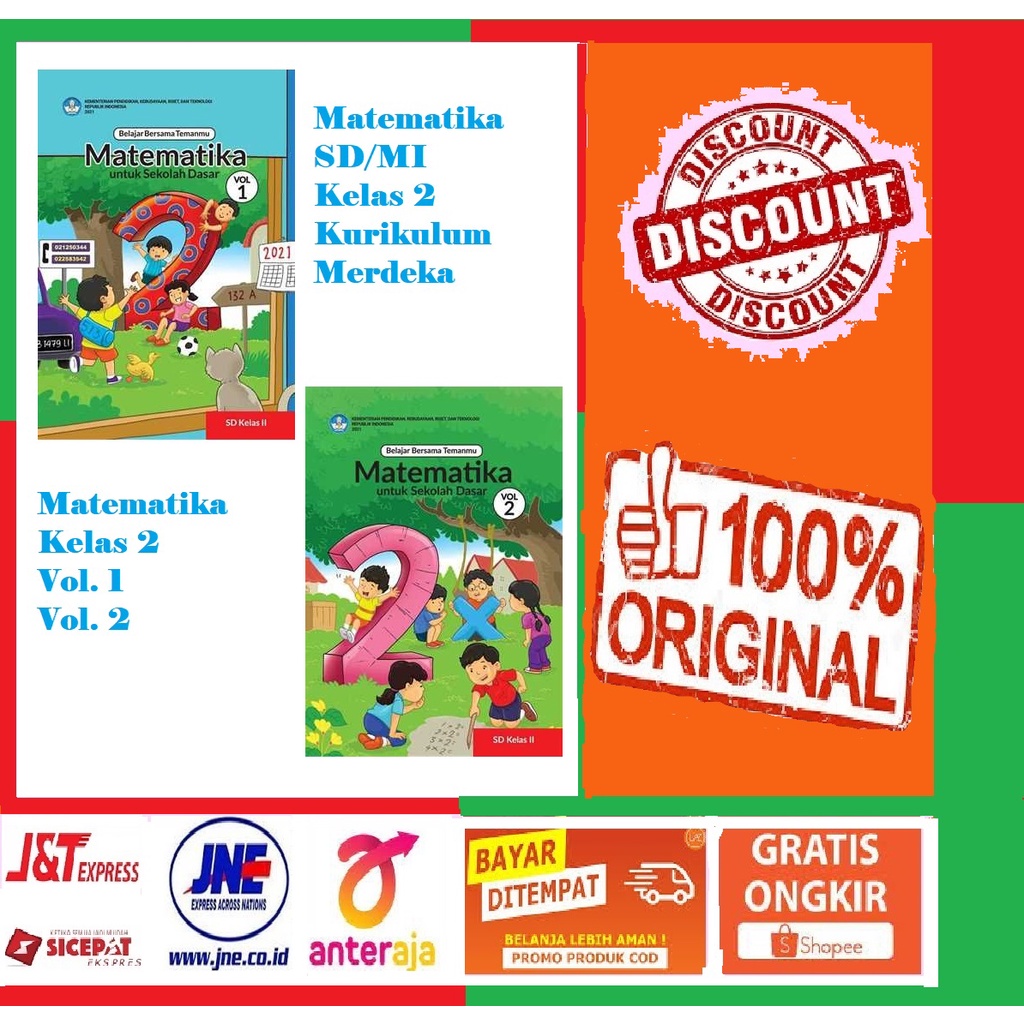 Jual Buku Kurikulum Merdeka SD Kelas 2 - Matematika SD/MI Kelas 2 ...