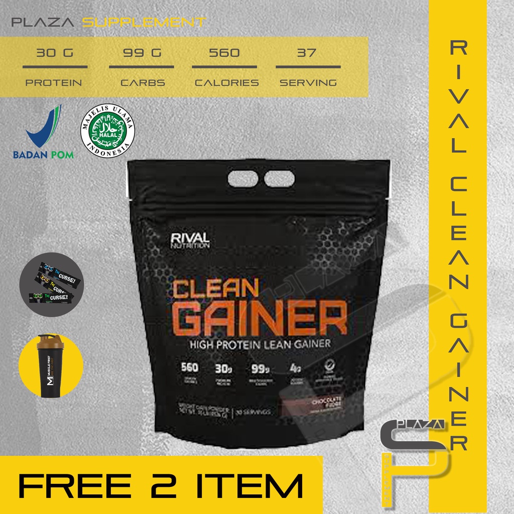 Jual Rival Nutrion Clean Gainer 12lb 12lbs Weight Gainer Lean Bulking