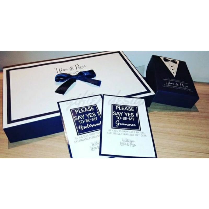 Jual Softbox Bridesmaid&Box Dasi Box Hantaran Wedding Pernikahan ...