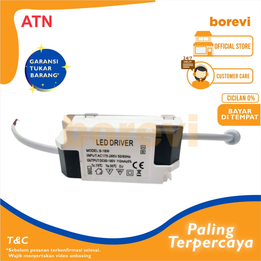 Jual TRAVO LED PANEL ATN 3W - 6W / DOWNLIGHT LED DRIVER | Shopee Indonesia