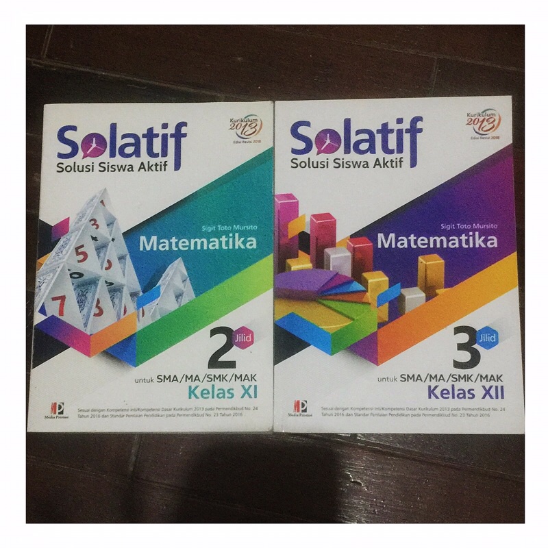 Jual Buku SOLATIF Matematika untuk SMA/MA kelas XI dan XII | Shopee ...