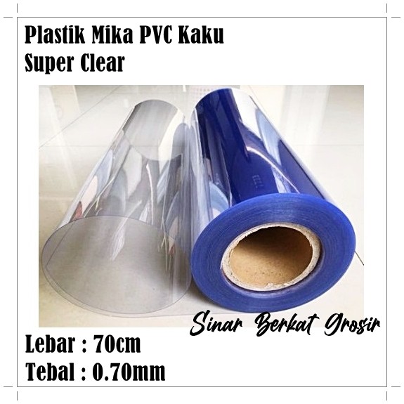 Jual Plastik Mika Kaku Rigid Pvc Impor Super Clear Tebal 0 70mm Lebar