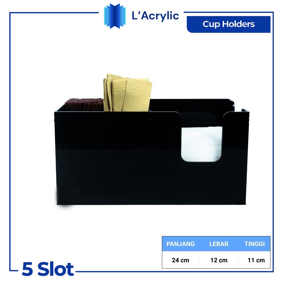 Jual Rak Rack Dispenser Organizer Paper Cup Kafe Rak Sedotan Kafe Shopee Indonesia