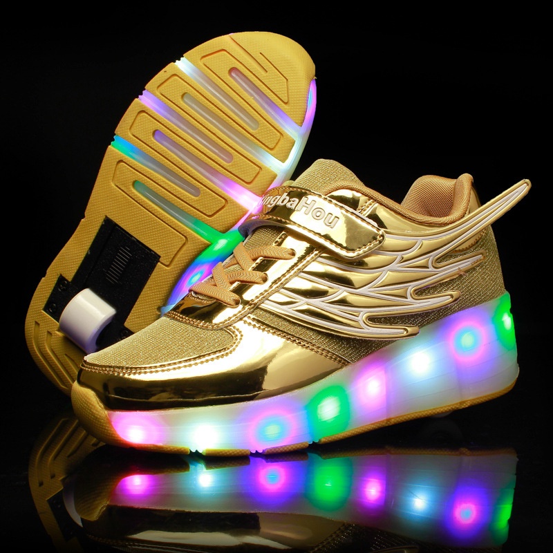 Jual Sumber Heelys Led Anak Sepatu Ultra Ringan Lampu Otomatis Sepatu ...