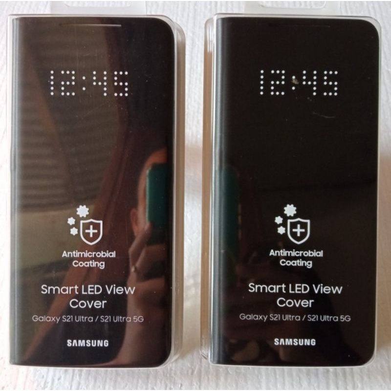 Jual Original Samsung Led View Cover S21 Ultra Black | Shopee Indonesia